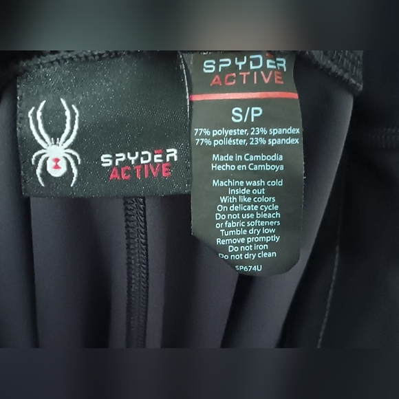 Spyder camo leggings with drawstring and side pockets size small - Picture 7 of 7